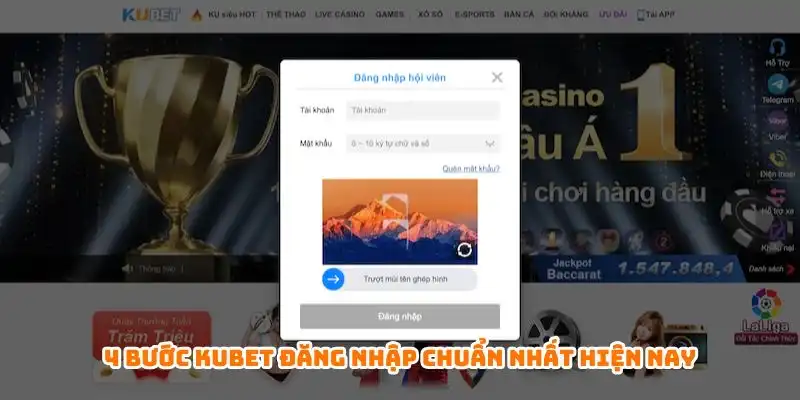 4 bước Kubet đăng nhập chuẩn nhất hiện nay