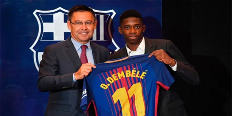 Top 5 Cầu Thủ Đắt Giá Nhất Lịch Sử Laliga Hiện Tại 2 Ousmane Dembele được xem là bản hợp đồng không thành công của Barca